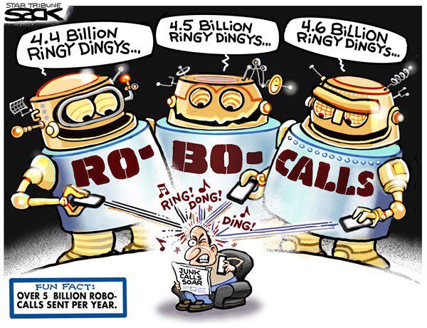 Robocalls by Steve Sack, The Minneapolis Star-Tribune, MN
